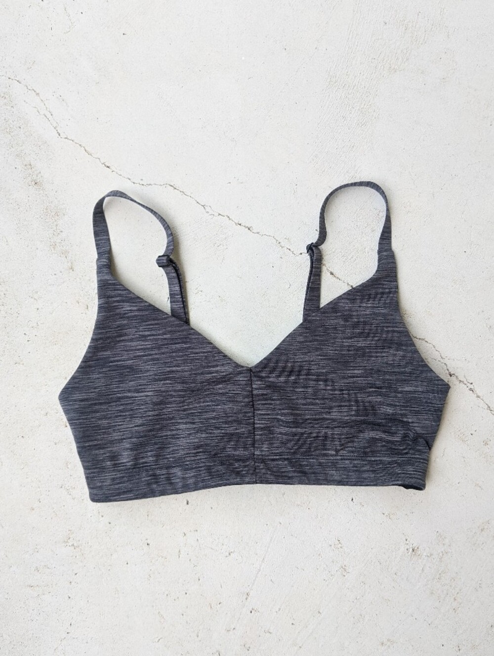 Outdoor Voices Charcoal Heathered Sports Bra
